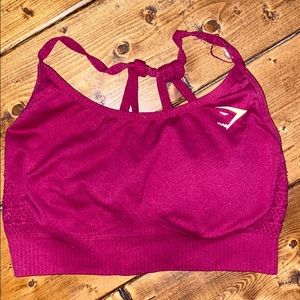 Deep Red Gymshark Sports Bra